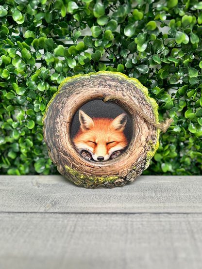 5.25 Inch Fox In A Tree Sign