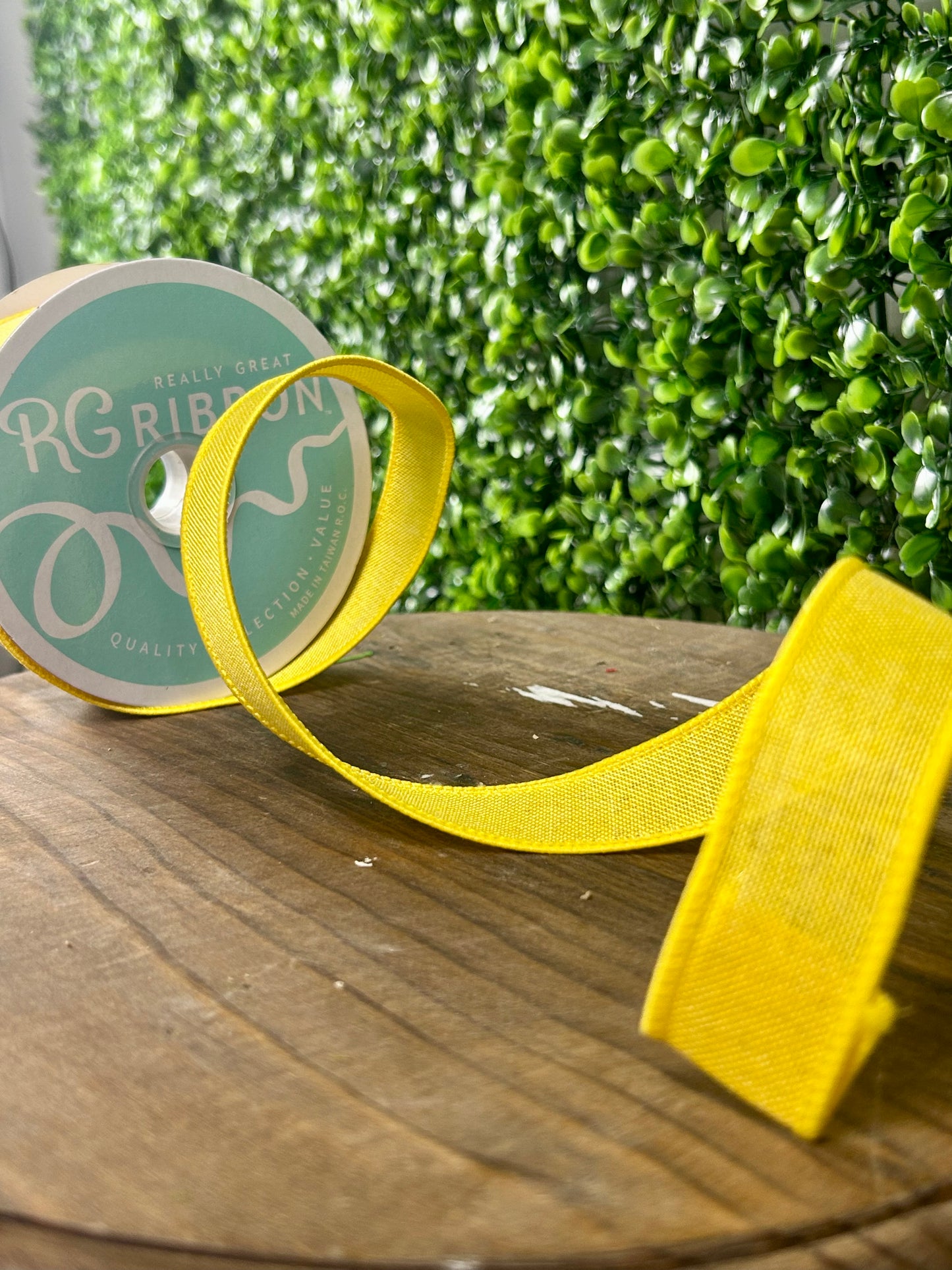 7/8 Inch Sun Yellow Royal Burlap Ribbon