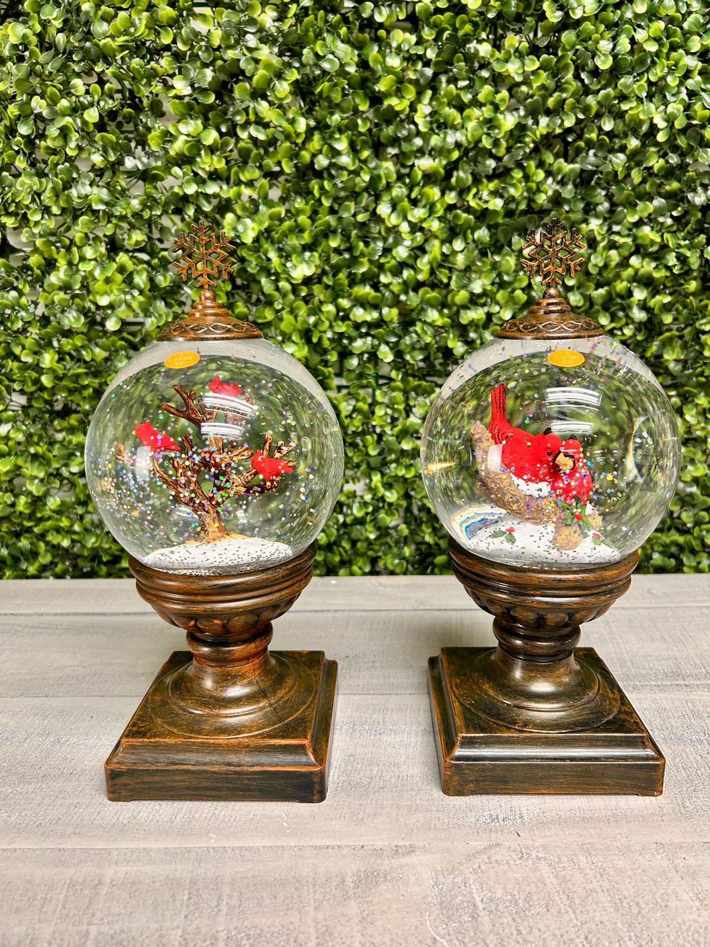 Acrylic Cardinal Globe On Stand With Sound Two Assorted