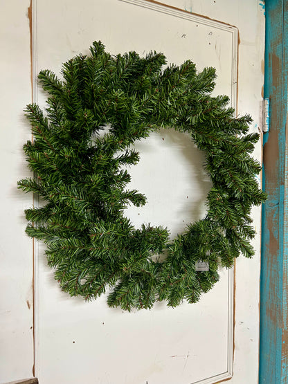 24 Inch Evergreen Canadian Pine Wreath