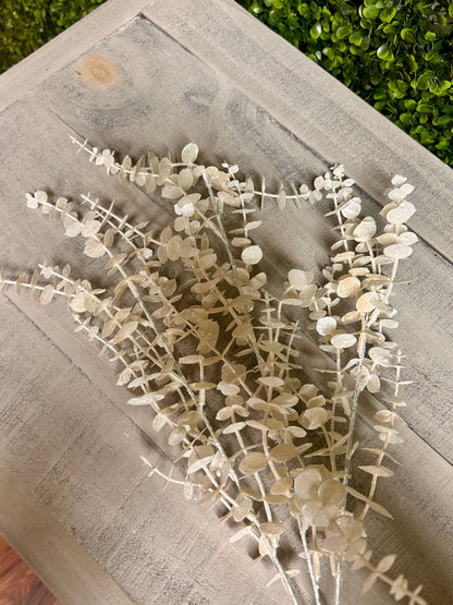 29 Inch White Eucalyptus Bush