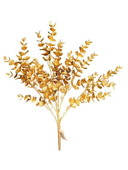 18 Inch Gold Eucalyptus Bush