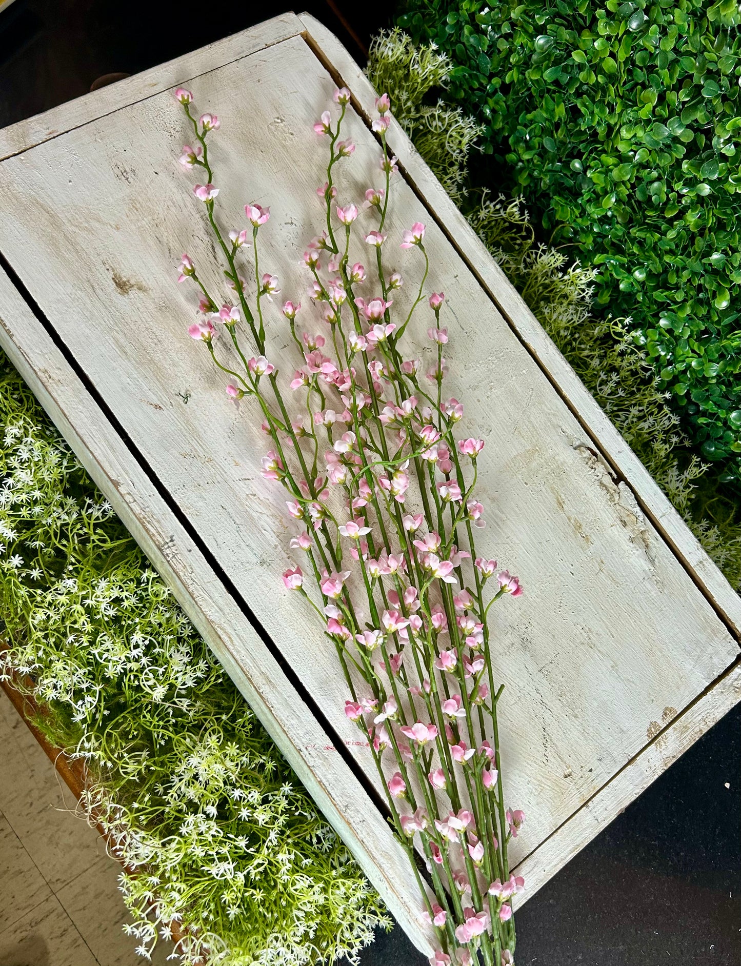 37.5 Inch Pink Blossom Bud Bush