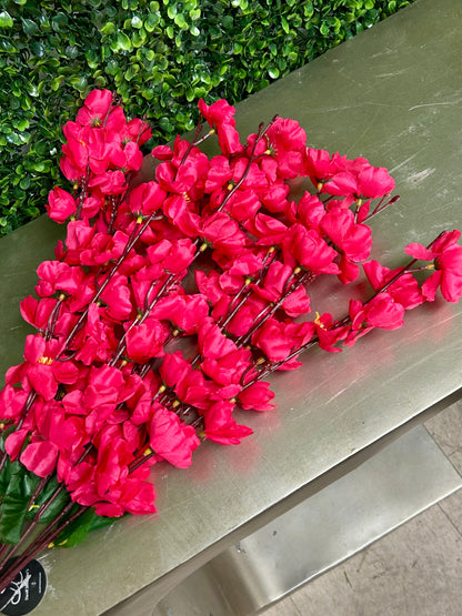 18 Inch Hot Pink Cherry Blossom Bush