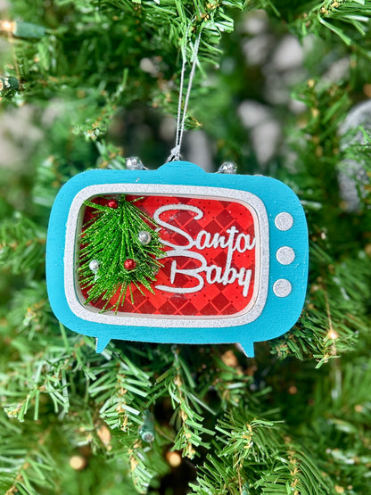 5.5 Inch Retro TV Ornament Two Styles