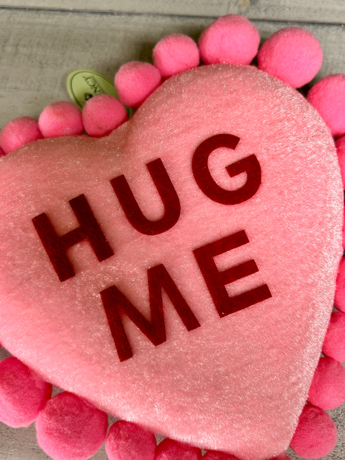 7.5 Inch Pink And Red Velvet Conversation Pompom Heart Three Styles