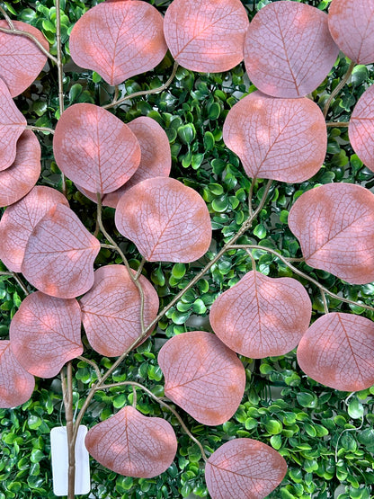 27 Inch Brown And Grey Apple Leaf Spray