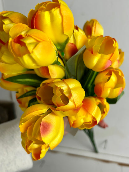 18.5 Inch Yellow Crocus Bush