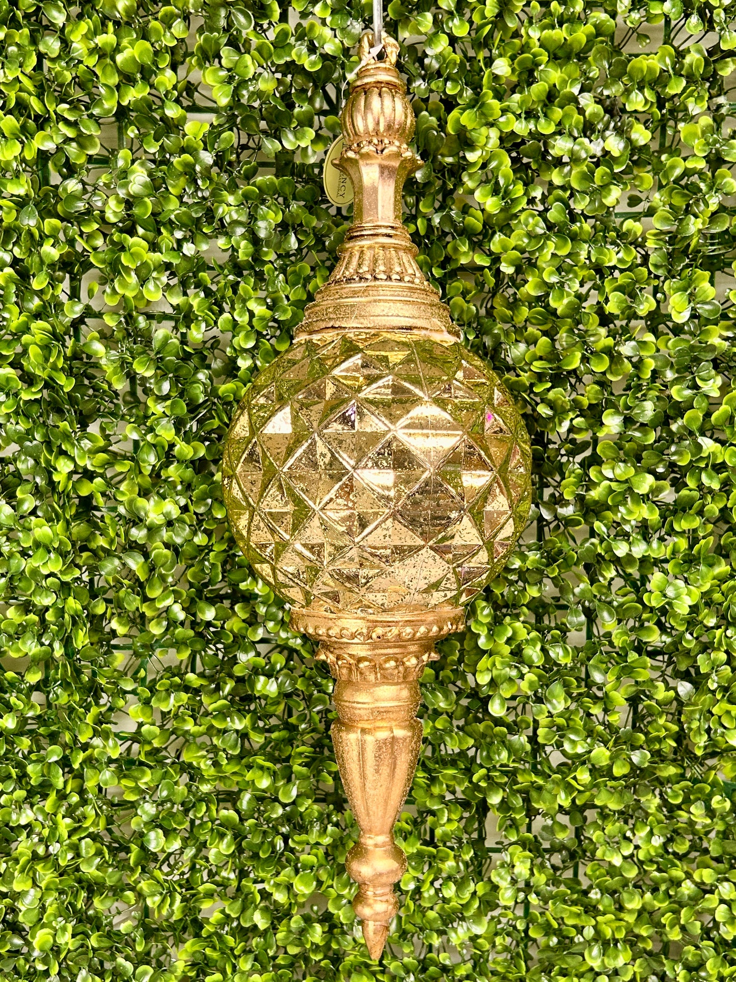 18 Inch Gold Glitter Mercury Finial Ornament