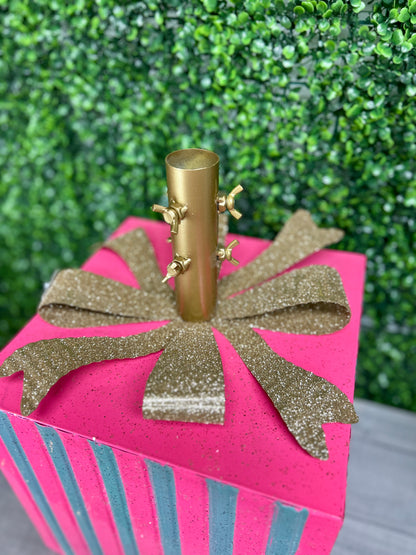 17 Inch Metal Christmas Present Tree Base Two Styles