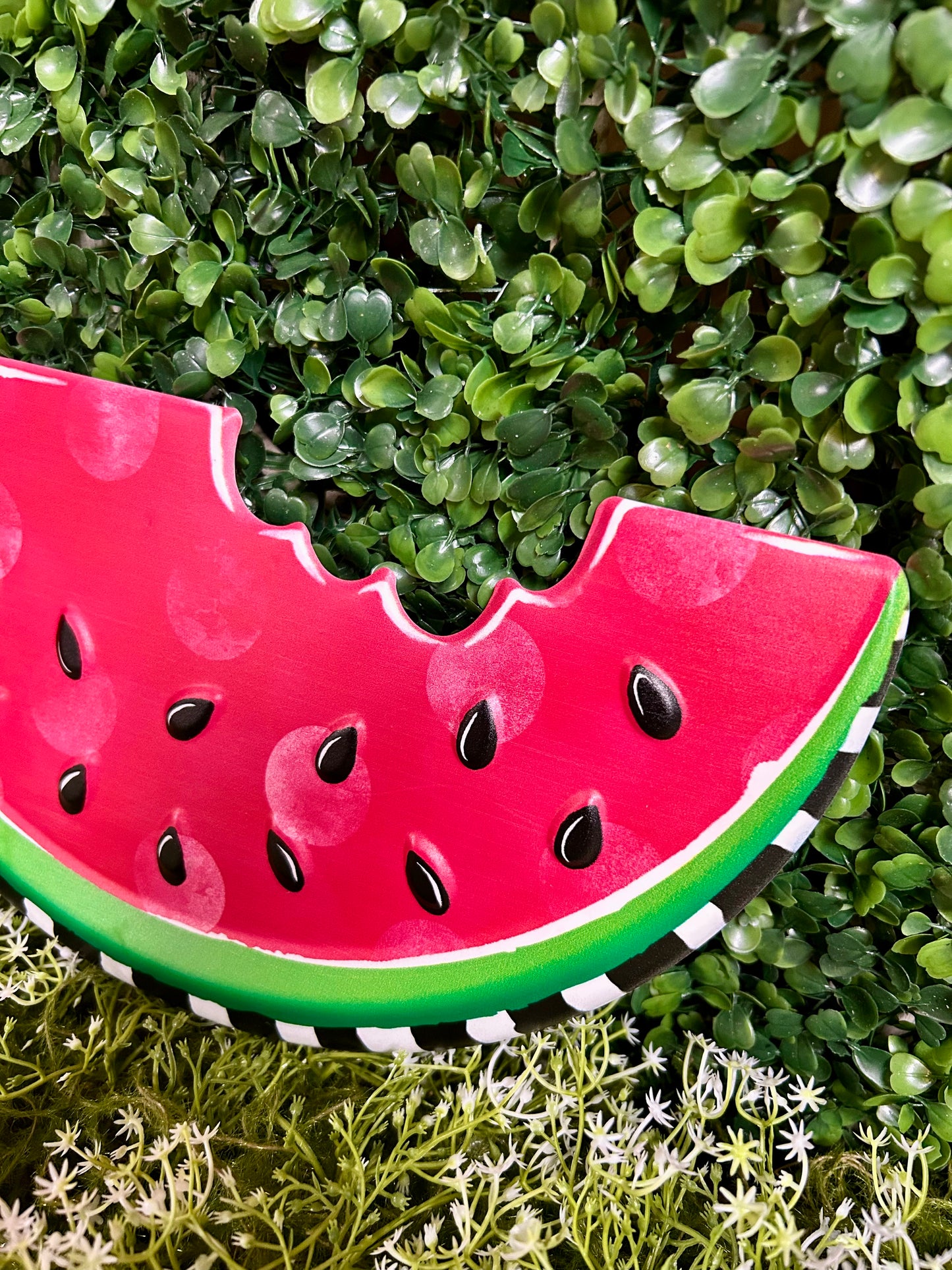 12 Inch Embossed Polka Dot Watermelon Sign
