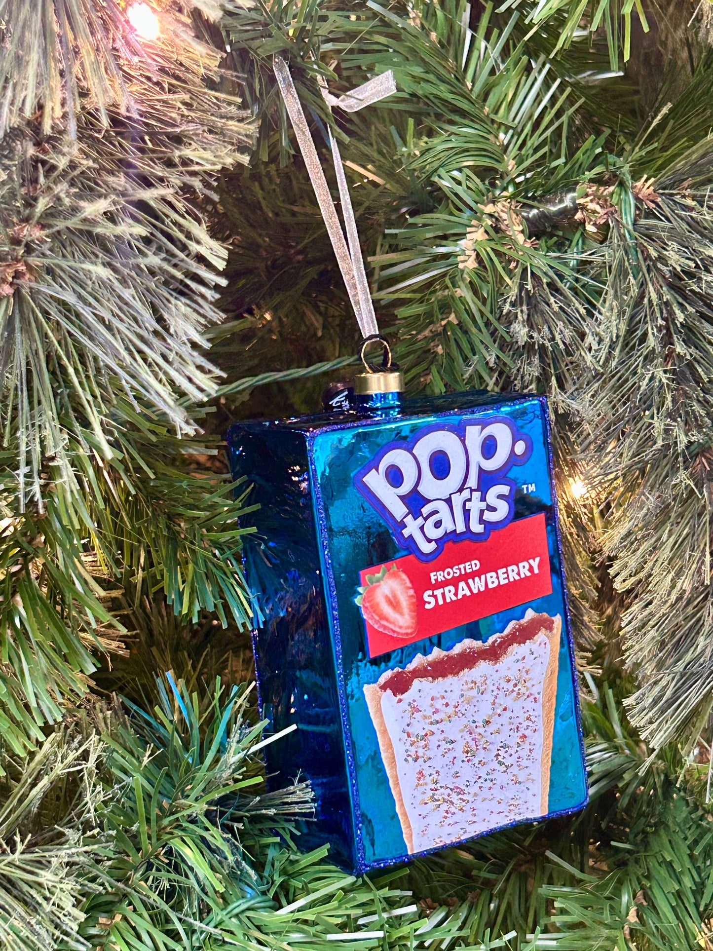 Kat And Annie Pop-Tart Frosted Strawberry Ornament