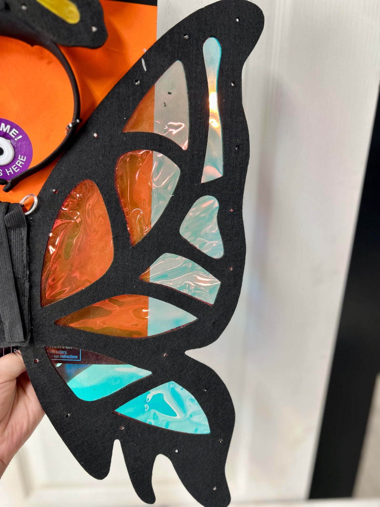 Happy Halloween Light Up Wings And Headband Set