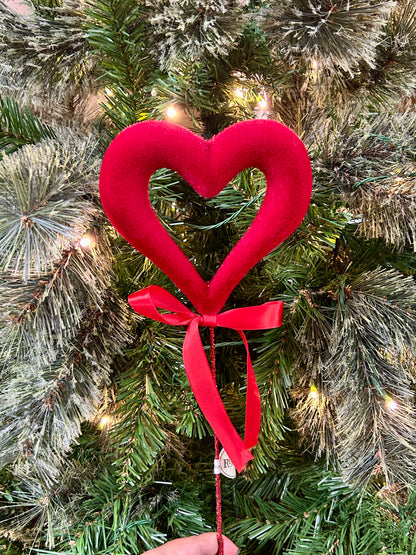 18 Inch Flocked Open Heart Pick