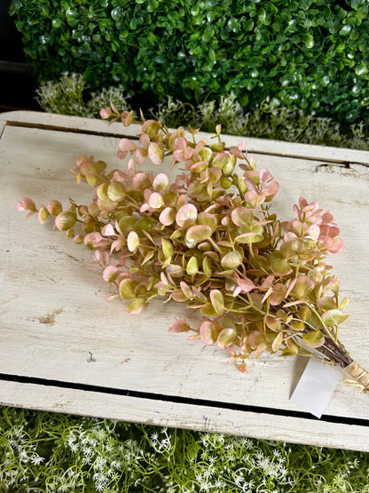 21 Inch Pink And Green Eucalyptus Bundle