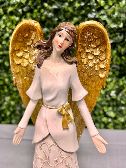 10 Inch Standing Resin Angels Three Assorted