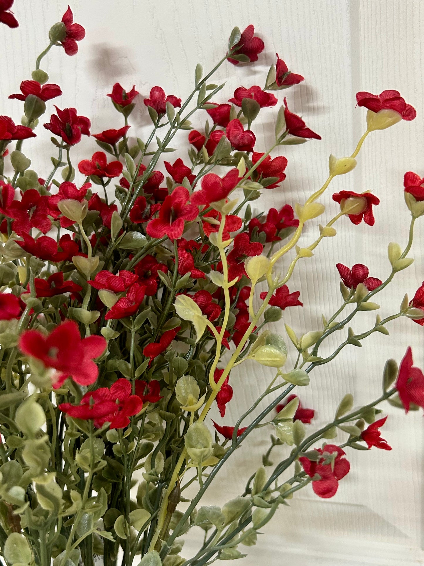 19.5 Inch Red Wax Flower Bush