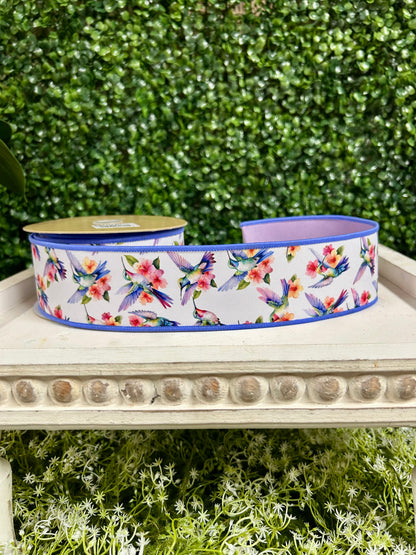 2.5 Inch By 10 Yard Hummingbird Ribbon