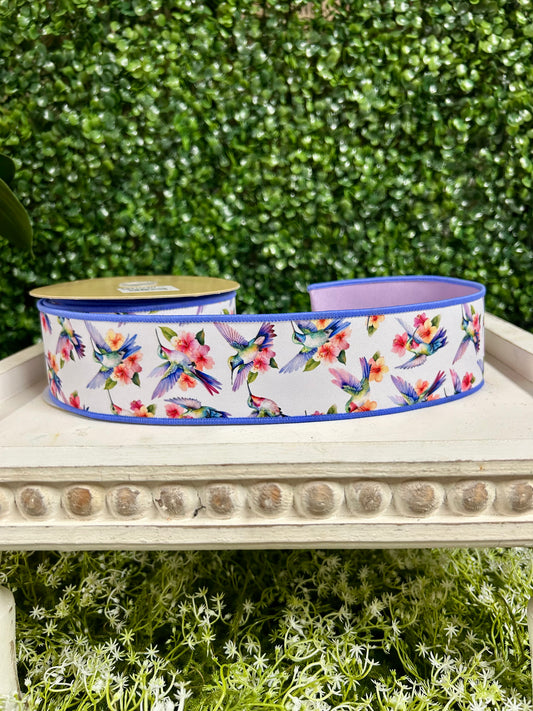 2.5 Inch By 10 Yard Hummingbird Ribbon