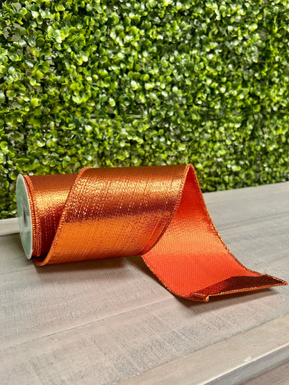 4 Inch By 10 Yard Copper Metallic Ribbon