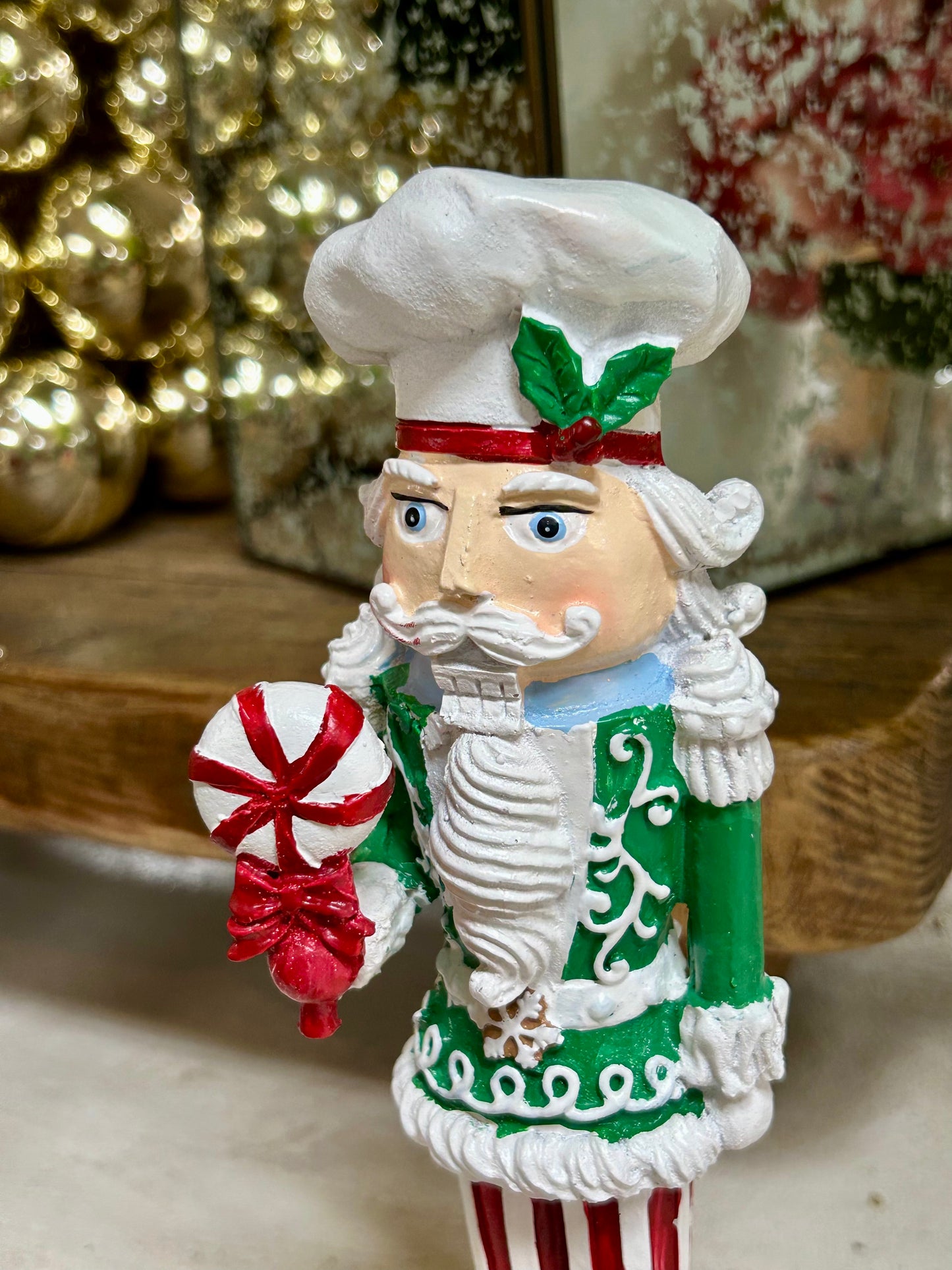 10.5 Inch Resin Gingerbread Nutcracker Two Styles