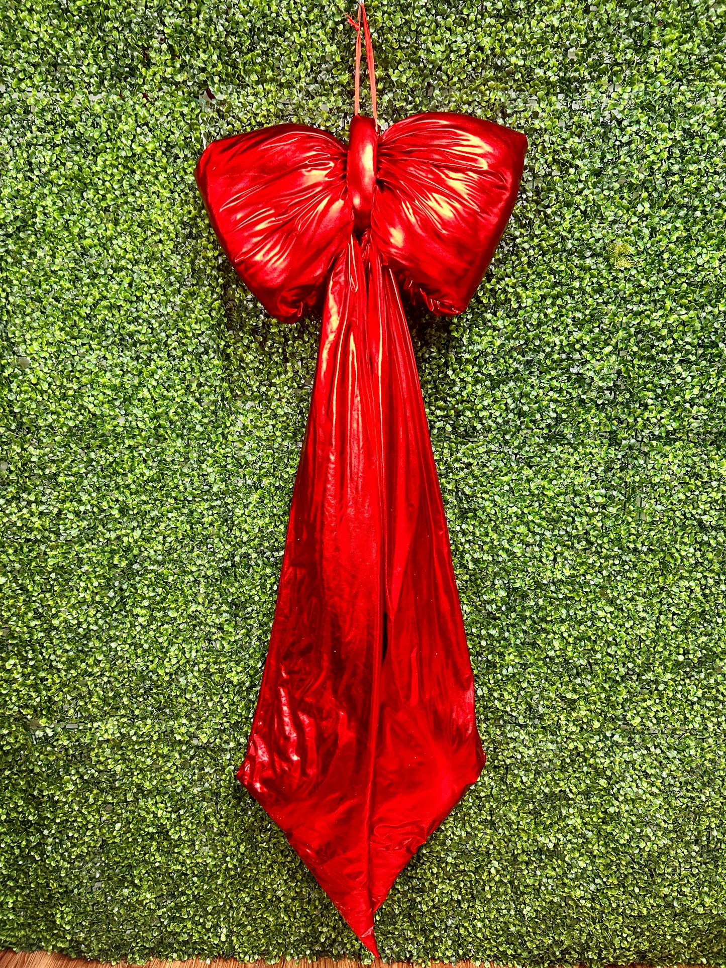 63.8 Inch Red Bow Tie