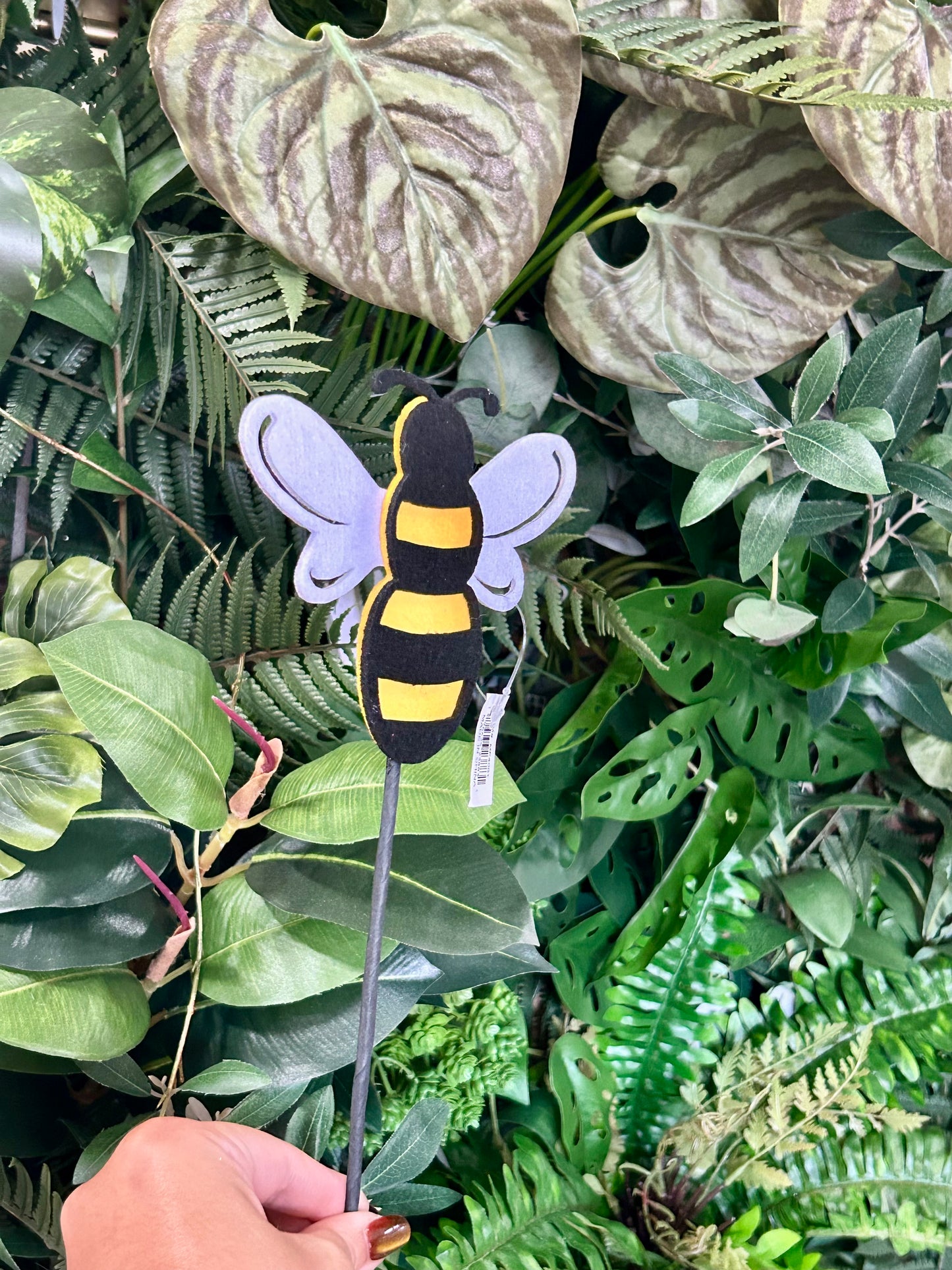 16.75 Inch Felt Bumblebee Pick