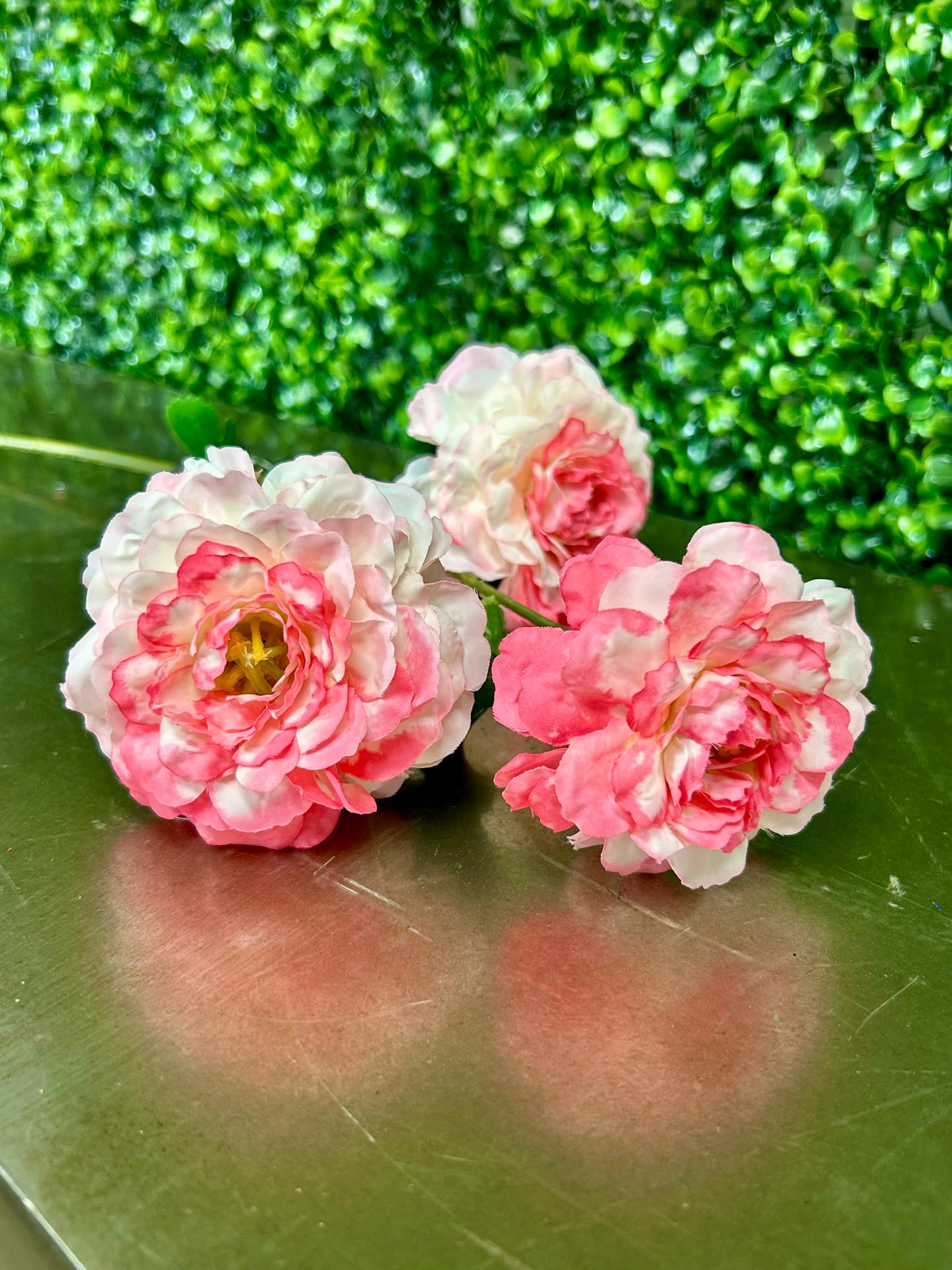25 Inch Pink And Fuchsia French Marigold Spray