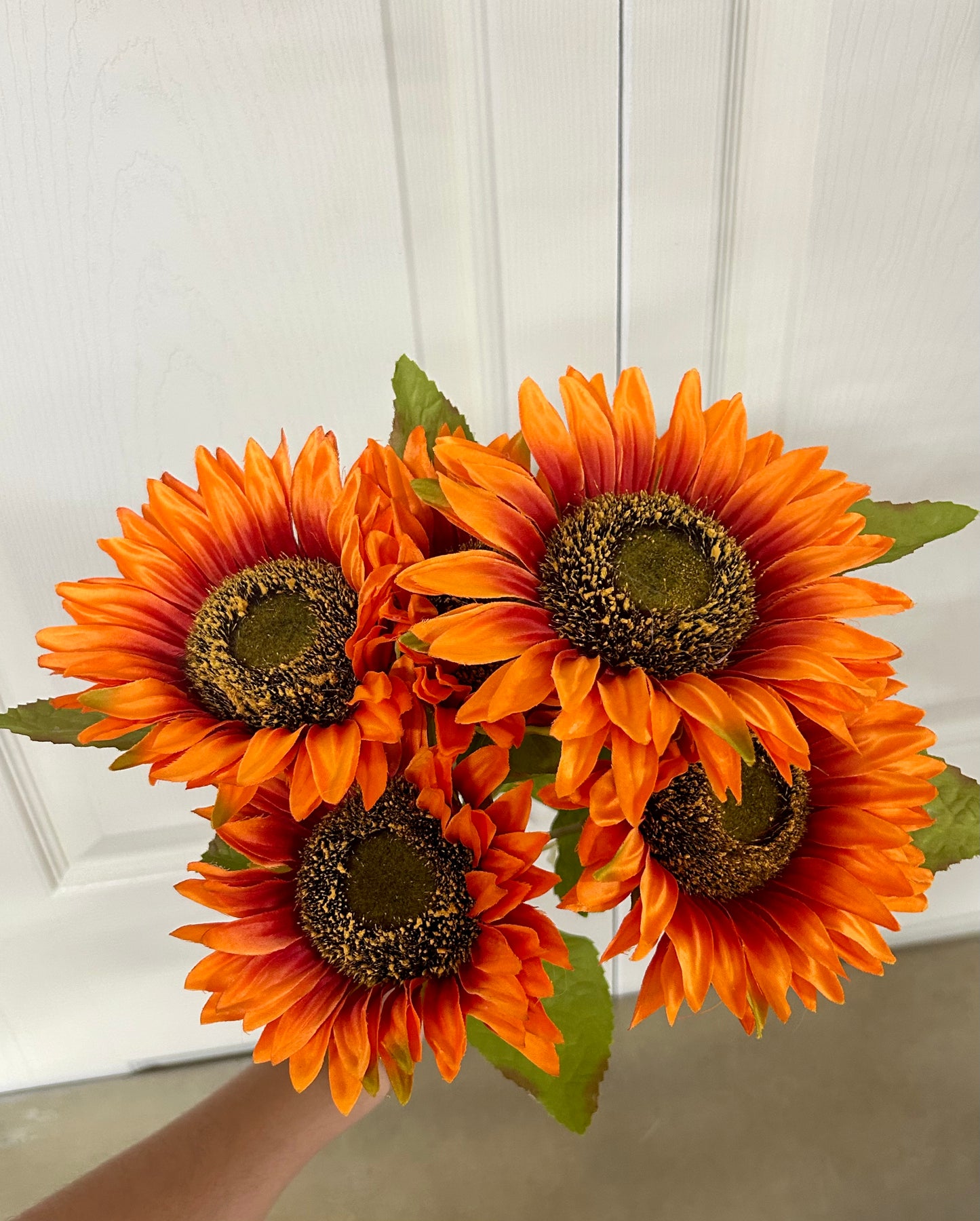 20 Inch Orange Sunflower Bush