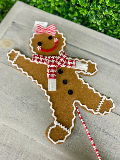 19.5 Inch Holiday Gingerbread Man Pick Two Styles