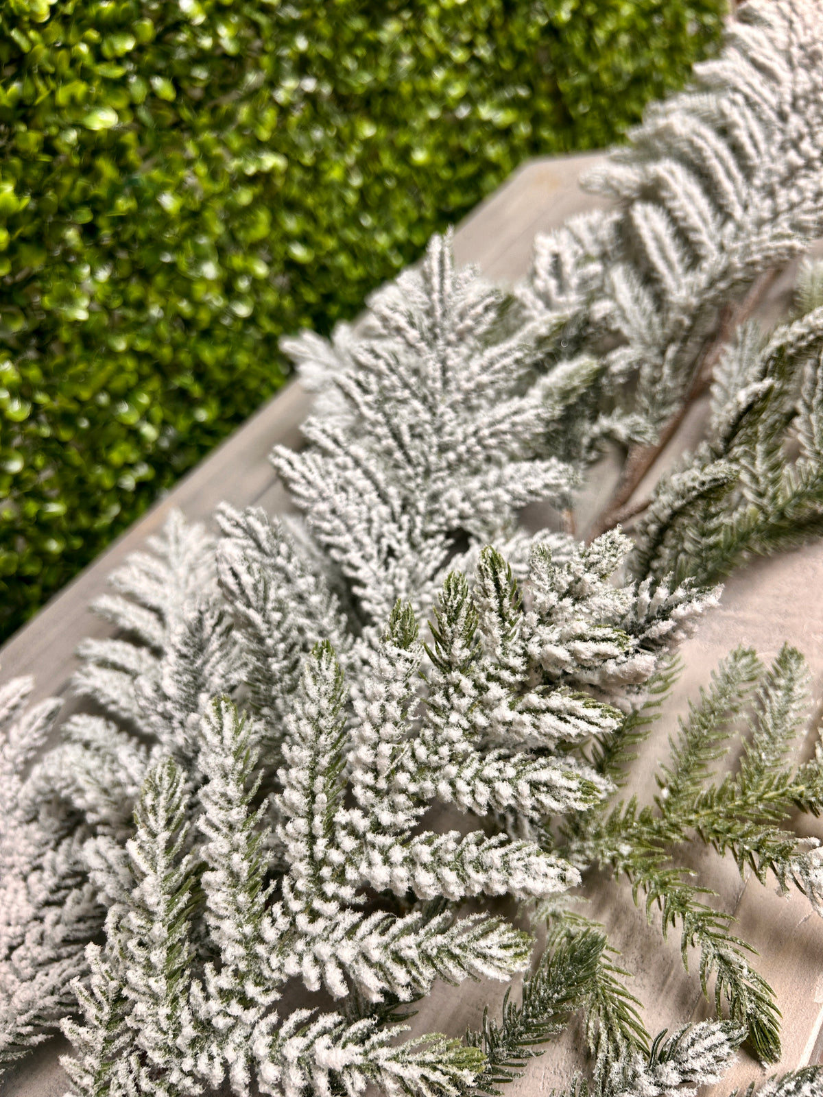 72 Inch Snow Pine Garland