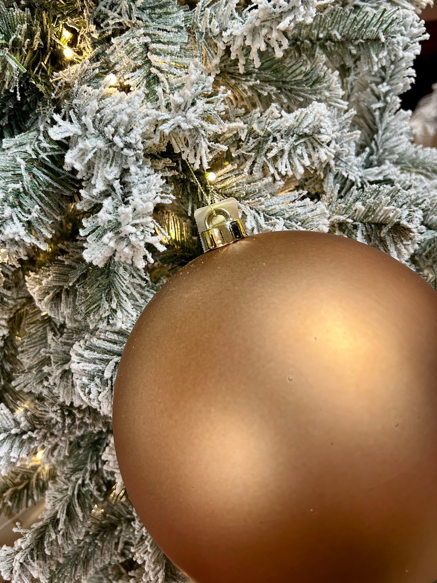 8 Inch Matte Sable Smooth Ball Ornament