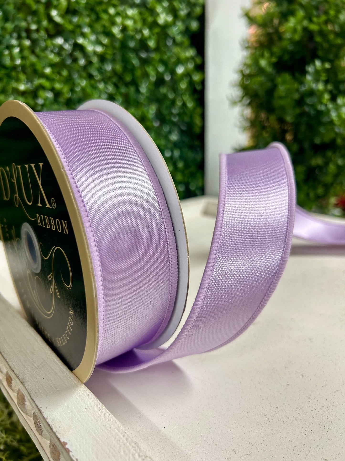 1.5 Inch By 10 Yard Lavender Satin Fused Ribbon
