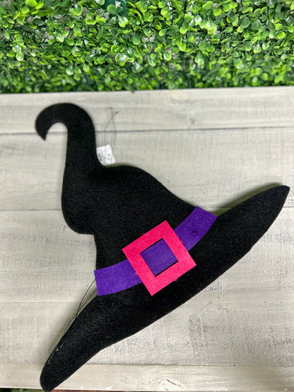14 Inch Black Felt Witch Hat Attachment Decor