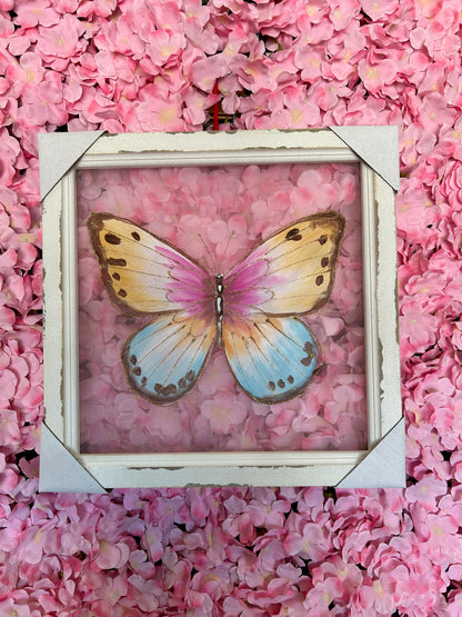 16 X 16 Inch Painted Butterfly Screen Four Styles