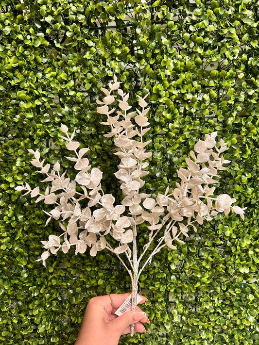 18 Inch White Eucalyptus Bush