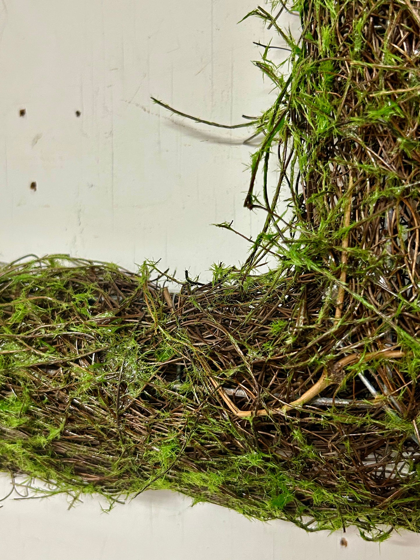 19 Inch Rectangle Moss And Vine Wreath