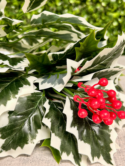 12.5 Inch Holly Berry Bush