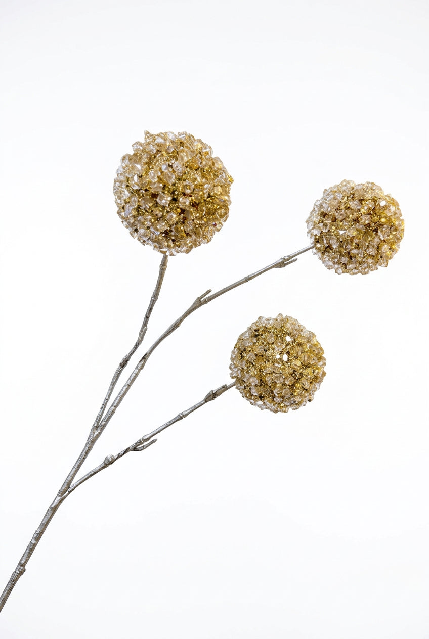 26 Inch Gold Ice Ball Spray