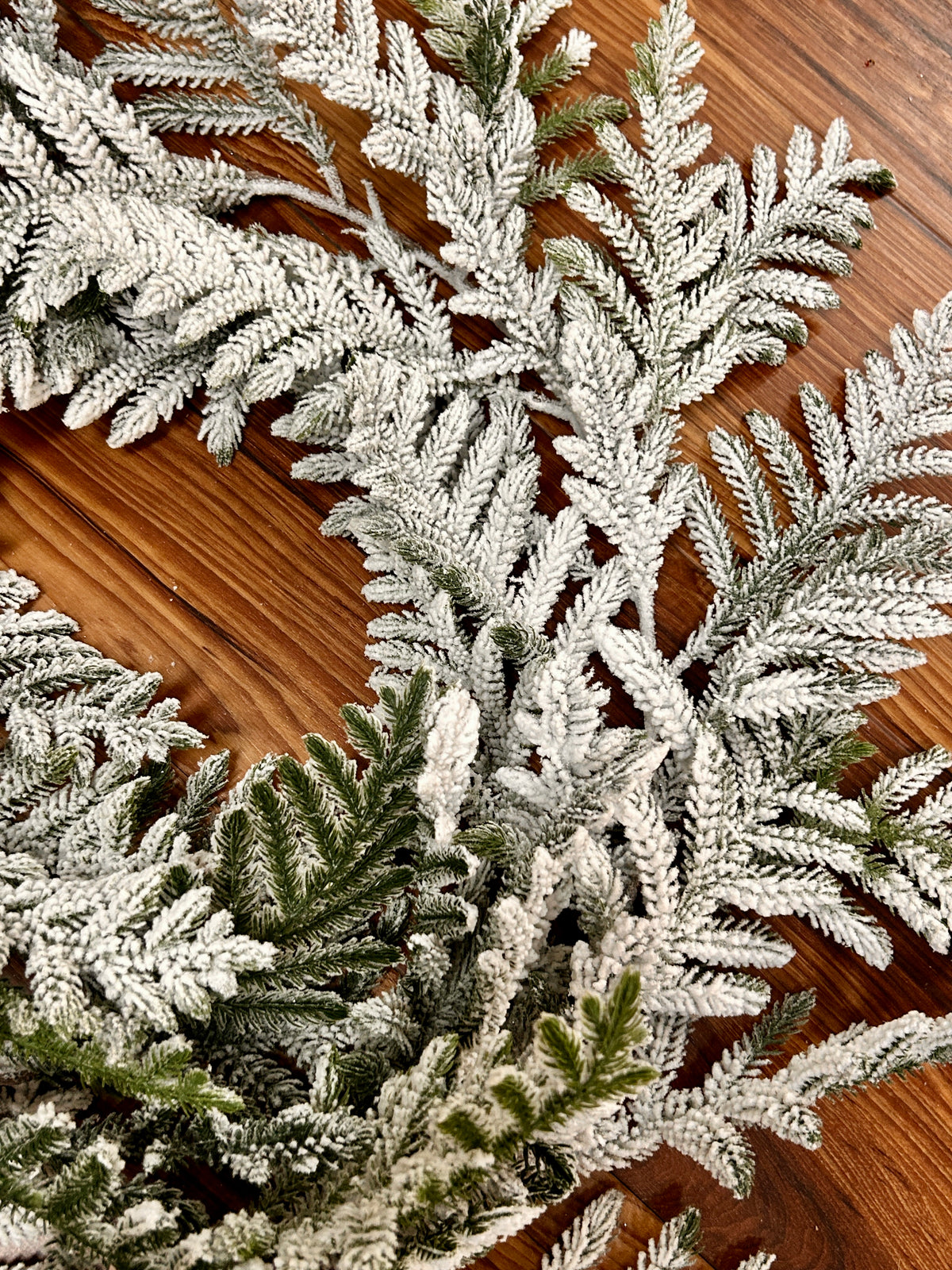 72 Inch Snow Pine Garland