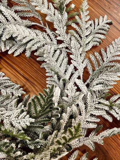 72 Inch Snow Pine Garland
