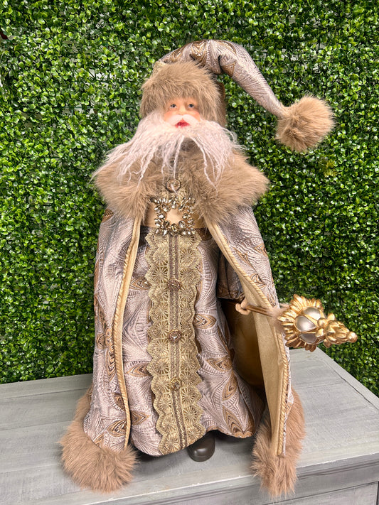 30 Inch Versailles Fabric Santa