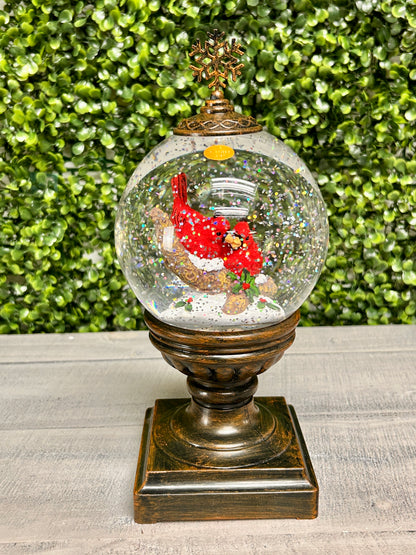 Acrylic Cardinal Globe On Stand With Sound Two Assorted