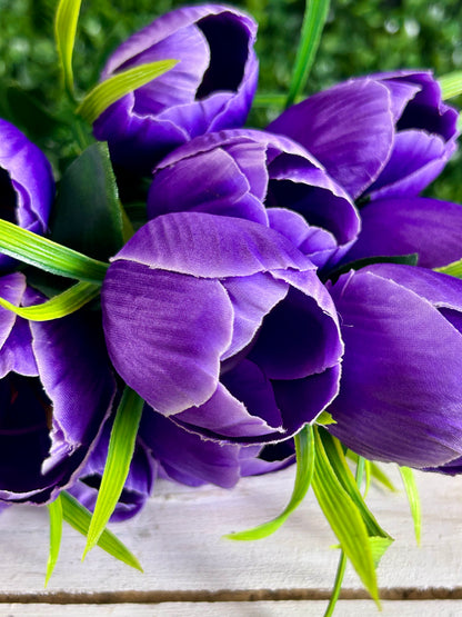 19 Inch Purple Tulip Bush