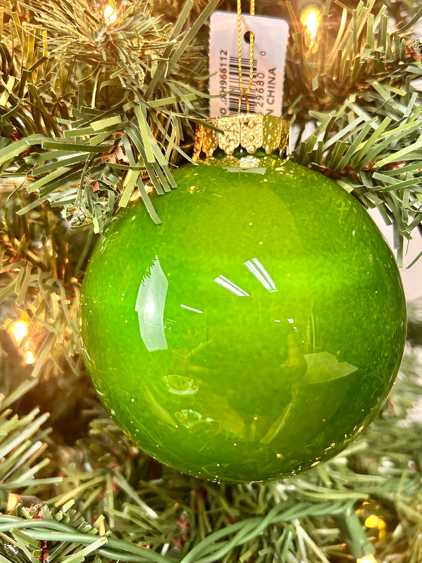 4 Inch Hunter Green Lacquer Ornament Ball