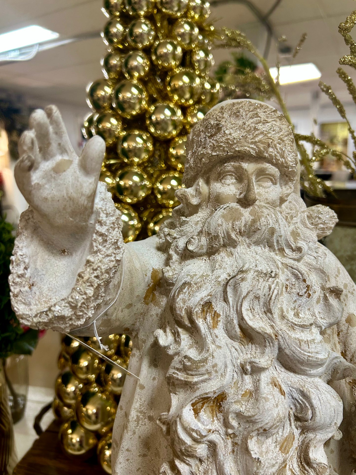 25 Inch Santa Holding Reindeer Scepter
