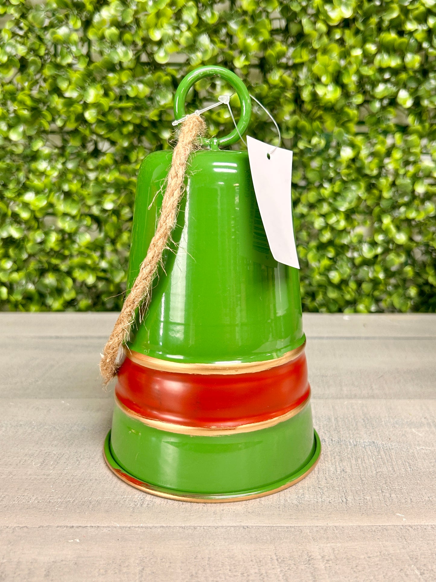 Metal Striped Bell Three Assorted