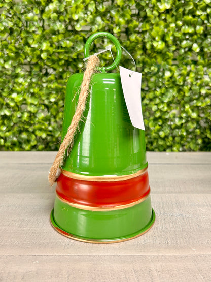 Metal Striped Bell Three Assorted