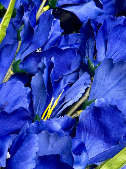 32 Inch Royal Blue Gladiolas Bush