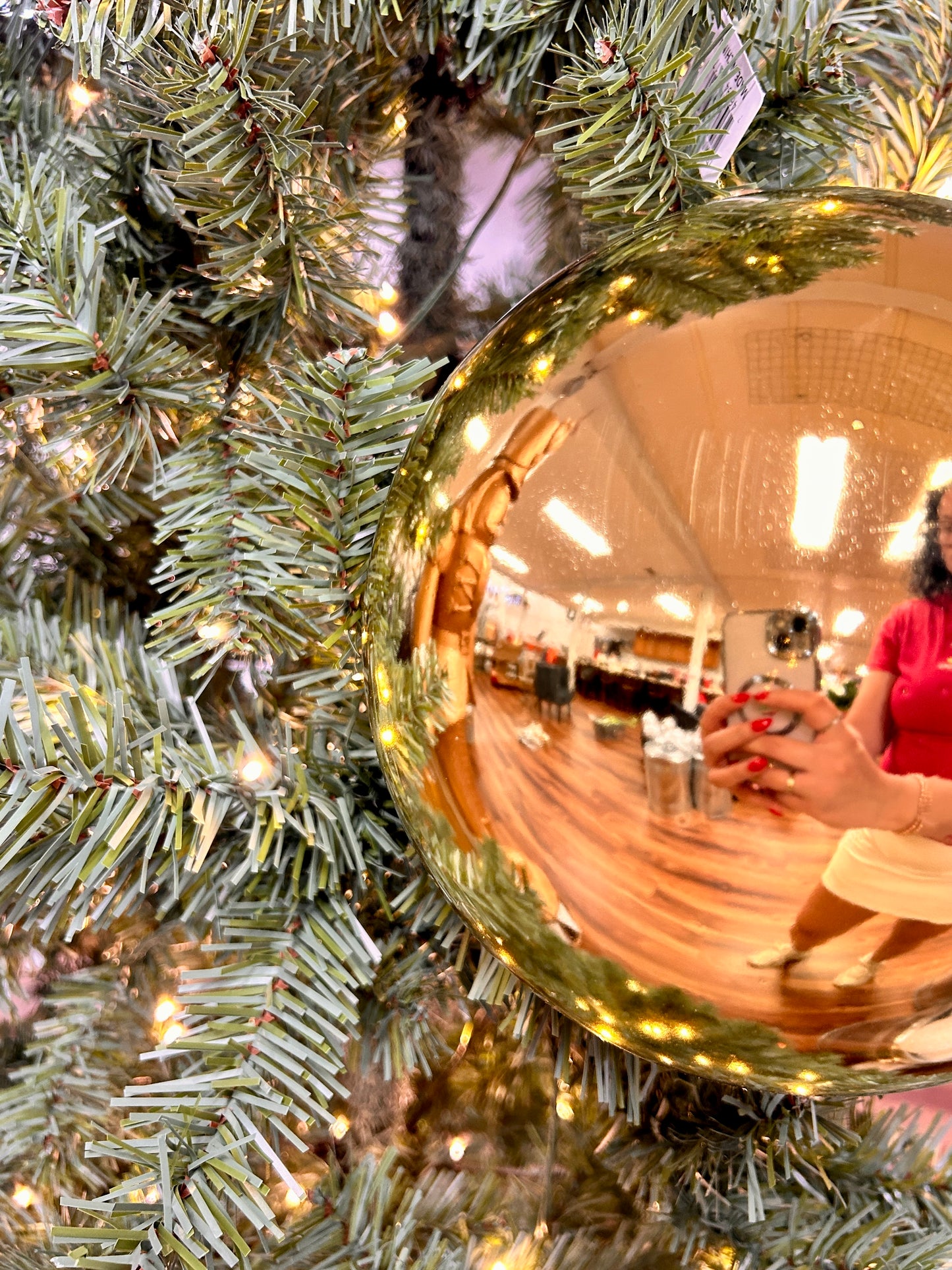 8 Inch Shiny Gold Smooth Ball Ornament